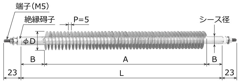 コイルフィンヒーター