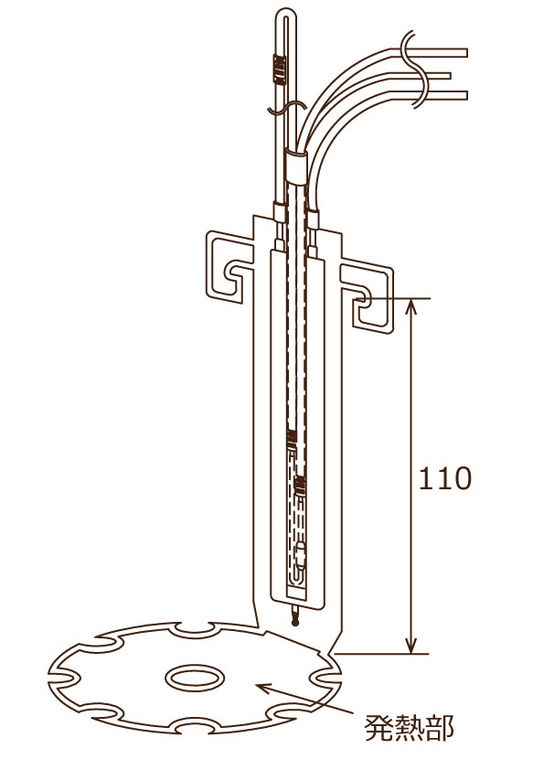 ポリイミドヒーター　形狀図