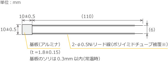 600℃対応マイクロセラミック形狀図