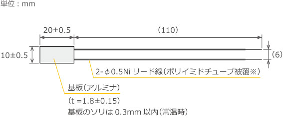 600℃対応マイクロセラミック形狀図