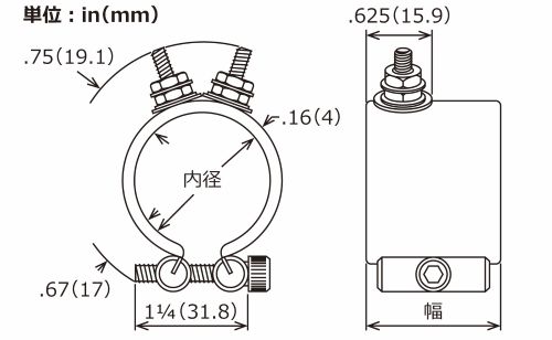 Aタイプ端子形狀図