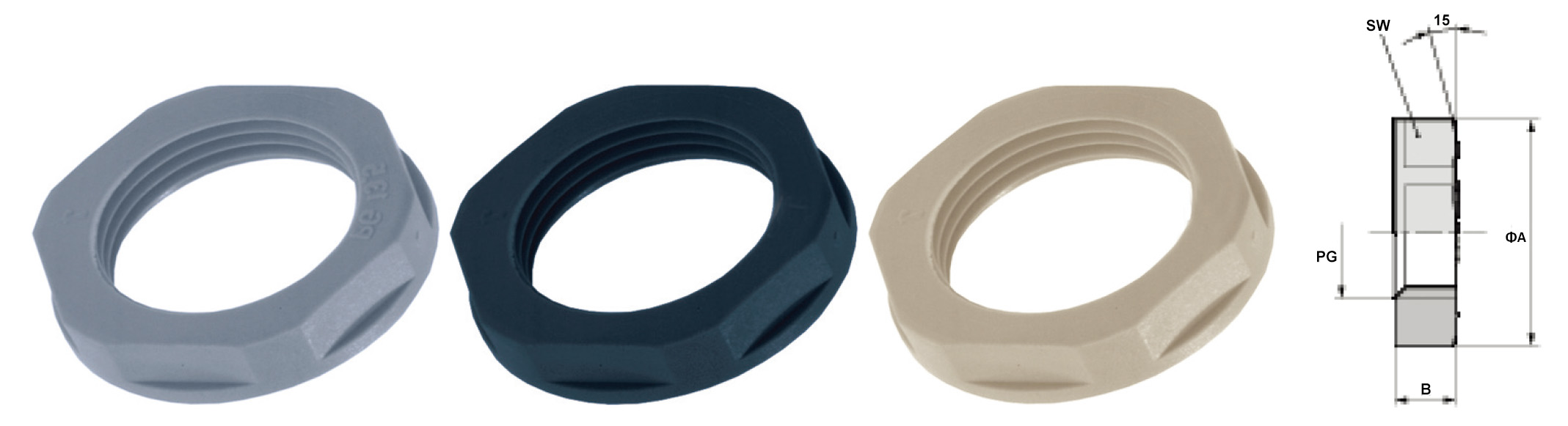 LAPP　ケーブルグランド　カウンターナット　